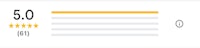 a white screen with a yellow star on it